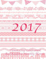 2017 Flower! City! Celebration! Red Academic Monthly Planner: Large 8.5x11 16 Month August 2016-December 2017 Calenda