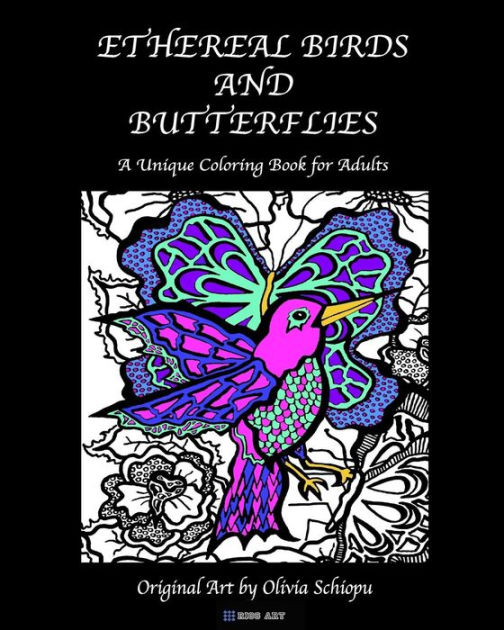 Butterflies and Birds Coloring Book