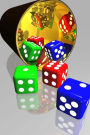 Colorful Dice Journal: 150 Page Lined Notebook/Diary