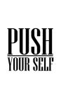 Push Yourself, Graph Paper Notebook,Blank Diary, Small Journal, 64P, 5x8
