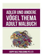 Adler Und Andere Vögel Thema Adult Malbuch