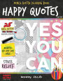 Happy Quotes - Pencil Sketch/Grayscale - Adult Coloring Books For Adults