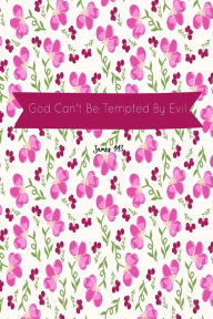 Title: God can't be tempted by evil: Bible Verse Quote Cover Composition Notebook Portable, Author: Journals For All