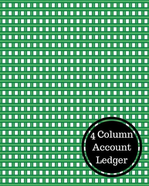 4 Column Account Ledger: 4 Column Columnar