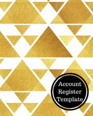 Title: Account Register Template: Bank Transaction Register, Author: Insignia Accounts
