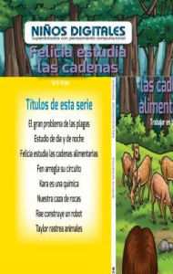 Title: Felicia estudia las cadenas alimentarias: Trabajar en bucles (Felicia Studies Food Chains: Working in a Loop), Author: Elizabeth Krajnik