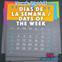 Días de la semana / Days of the Week