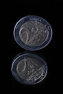 Two Coins Euros Money Journal: 150 Page Lined Notebook/Diary