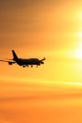 Airplane at Sunset Journal: 150 page lined notebook/diary