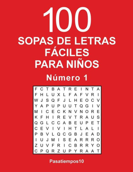 100 Sopas de letras fáciles para niños - N. 1
