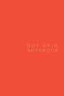 DOT Grid Notebook: Tomato Pearl Red Cover, 125 pages, 6 X 9 inches