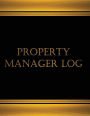 Property Manager (Log Book, Journal - 125 pgs, 8.5 X 11 inches): Property Manager (Black cover, X-Large)