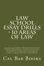 Law School Essay Drills - 10 Areas of Law: Criminal law Criminal Procedure Community Property Professional Conduct Corporations law Remedies Agency Constitutional law Contracts Civil Procedure Torts Multi choice Corporations law Partnerships