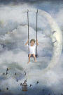 A Child Swinging from a Crescent Moon Dream Journal