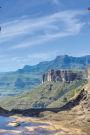 Drakensberg Mountains and Stream in South Africa Journal: 150 page lined notebook/diary