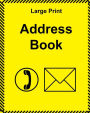 Large Print Address Book: large size with large clear type and bright cover
