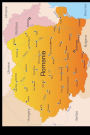 Map of Romania Journal: 150 page lined notebook/diary