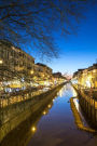 Evening Scene Along Naviglio Grande Canal in Milan Italy Journal: 150 page lined notebook/diary