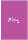Abby - Personalized Notebook
