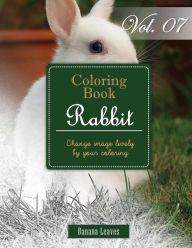 Title: White Rabbits: Gray Scale Photo Adult Coloring Book, Mind Relaxation Stress Relief Coloring Book Vol7: Series of coloring book for adults and grown up, 8.5 x 11 (21.59 x 27.94 cm), Author: Banana Leaves