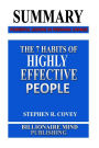 Summary: The 7 Habits of Highly Effective People: Powerful Lessons in Personal Change by Stephen R. Covey