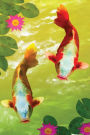 Twin Koi Carp Grid Notebook: 150 page Notebook Journal Diary