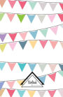 Notebook Journal Dot-Grid,Graph Grid,Lined,Blank No lined: Colorful Garland Flag Hanging in the Party White Pattern: Small Pocket Notebook Dream Journal Diary, 120 pages, 5.5