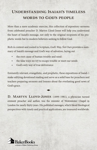 God's Way, Not Ours: Isaiah 1