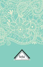 Notebook Journal Dot-Grid,Graph,Lined,Blank No lined: Mandala Flower Spiral Doodles Line White Blue: Small Pocket Notebook Journal Diary, 120 pages, 5.5