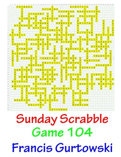 Sunday Scrabble Game 104