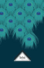 Notebook Journal Dot-Grid,Graph,Lined,No lined: Classic Teal Green Peacock Feather Dark Navy Blue Cover: Small Pocket Notebook Journal Diary, 120 pages, 5.5