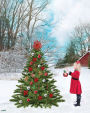 notebook: christmas, 8 x 10, 80 lined pages, college ruled, matte cover
