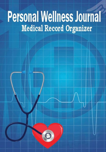 personal wellness journal medical record organizer health fitness food tracker