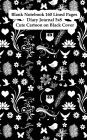 Blank Notebook 160 Lined Pages Diary Journal 5x8 Cute Cartoon on Black Cover