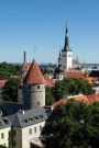 View of Tallinn Capitol of Estonia Journal: 150 Page Lined Notebook/Diary