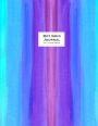 Dot Grid Journal - Dotted Notebook, 8.5 X 11: Extra Large, Blue Purple Watercolor Soft Cover