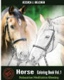 Horse Coloring Books Vol.1 for Relaxation Meditation Blessing: Sketches Coloring Book