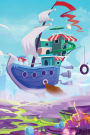 Sky Ship Over Toonland Grid Notebook: 150 page Journal Notebook Sketchbook