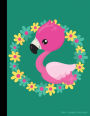 Pink Flamingo Notebook: College Ruled Pink Flamingo Print Blank Journal for School Supplies and Gifts, Standard Letter Size, 100 Pages