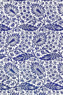 Vintage Blue Floral Design Pattern Journal: (Notebook, Diary, Blank Book)