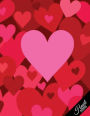 Heart Notebook Collection: Design 2, Journal/Diary, Wide Ruled, 100 Pages, 8.5 x 11, (Heart Art)