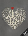 Love Notebook Collection: Heart Poster, Journal/Diary, Wide Ruled, 100 Pages, 8.5 x 11, (Love Art)