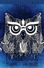 Write Here Notebooks: Owl Journal/Diary/Notebook Blank Paper 100 Pages 5x8 Composition Book White Owl In Blue