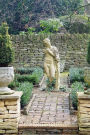 Picturesque Walled Garden and Statue in Cotswold England Journal: 150 Page Lined Notebook/Diary