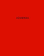 Journal: Blank Jumbo Red Lined Notebook 8 X 10 366 Pages