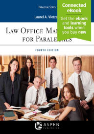 Title: Law Office Management for Paralegals: [Connected eBook] / Edition 4, Author: Laurel A. Vietzen