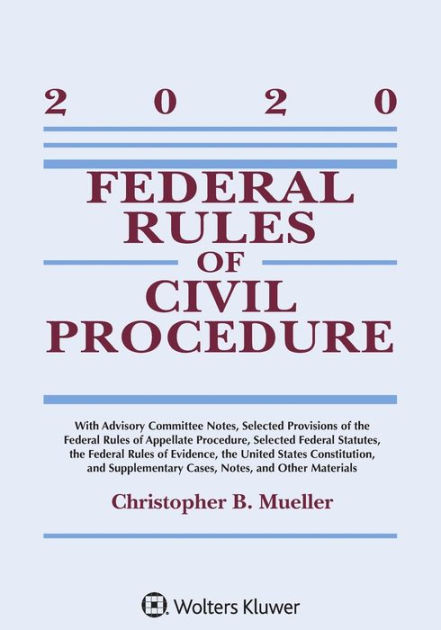 Federal Rules Of Civil Procedure: 2020 Statutory Supplement By ...