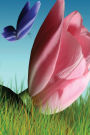 Floral Journal Pink Tulip Purple Butterfly: (Notebook, Diary, Blank Book)