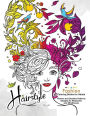 HairStlye Fashion Coloring Books: Amazing Flower and Doodle Pattermns Design