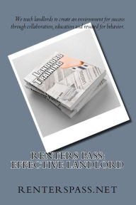 Title: Renters Pass: Effective Landlord, Author: Alexander Scott